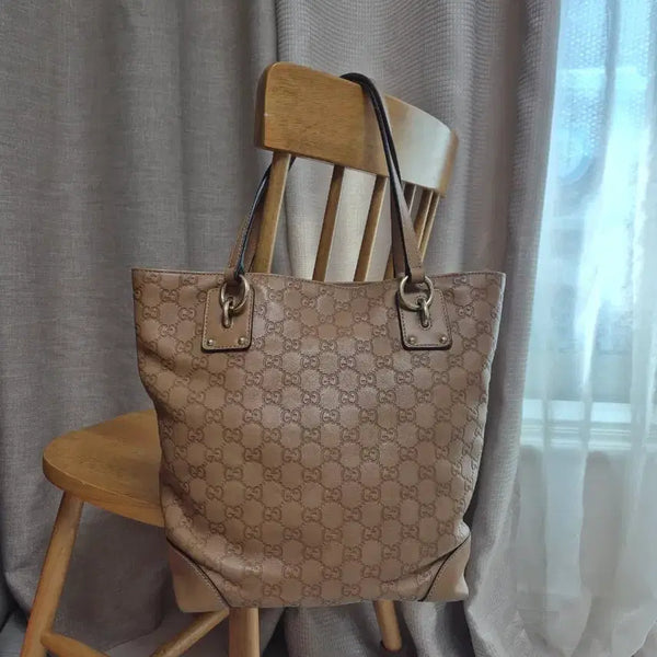 [BUNJANG] Gucci Shima Tote Bag Brown / 구찌 시마 토트백 브라운