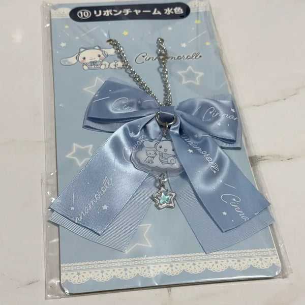 [BUNJANG] Cinnamoroll Kuuzi Ribbon Keychain / 시나모롤 쿠지 리본키링