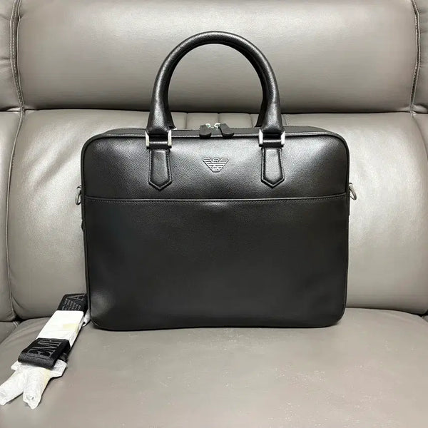 [BUNJANG] Emporio Armani Natural Cowhide Briefcase / 이태리.아르마니 서류가방.천연소가죽(정품.새상품급