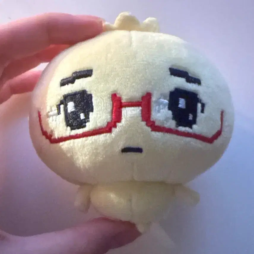 [BUNJANG] Universe Zone Duck Plush Keychain / 유니버스존 안경만두 인형 키링