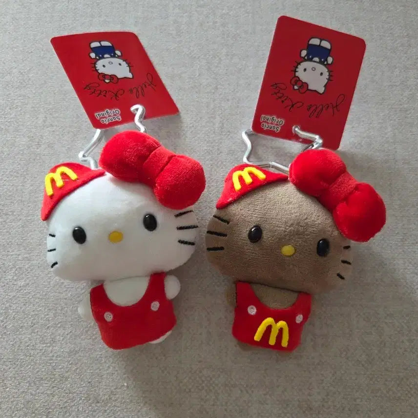 [BUNJANG] Sanrio Hello Kitty McDonald's Doll Keychain Set / (새상품) 산리오헬로키티 맥도날드 인형 키링 세트