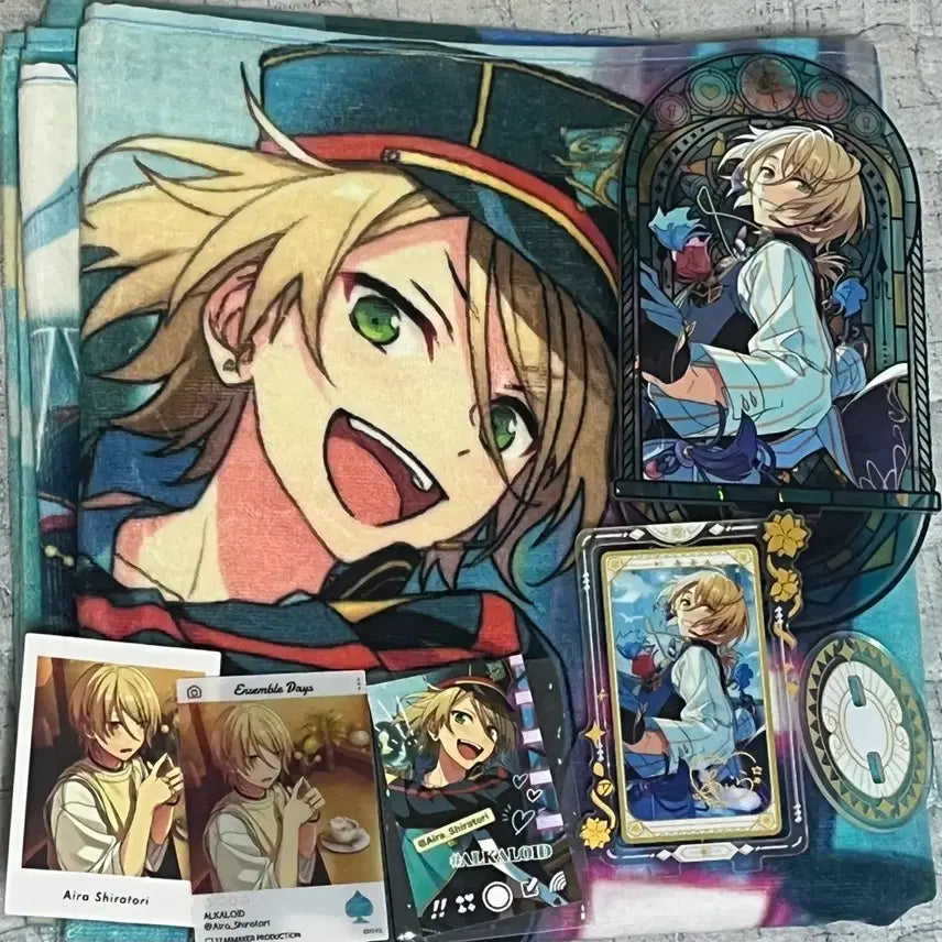 [BUNJANG] Ensemble Stars! Shiratori Aira Visual Towel & Acrylic Stand Bundle Set / 앙상블스타즈 앙스타 시라토리 아이라 비주얼타올 아크릴스탠드 일괄