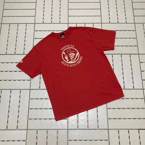 [BUNJANG] Prismworks Graphic Short Sleeve T-shirt Red / [M]프리즘웍스 그래픽 반팔티 레드 0822