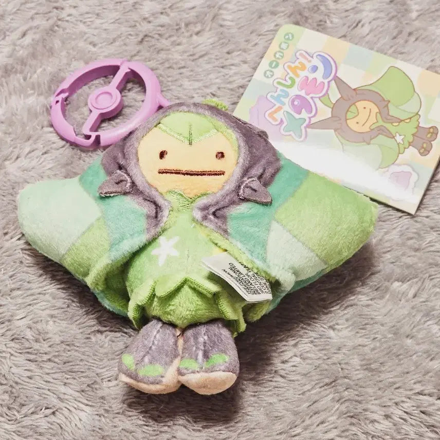 [BUNJANG] Pokemon Center Authentic Ditto Transformation Ogerpon Keychain Plush / 포켓몬센터 정품 메타몽 변신 오거폰 키링 인형