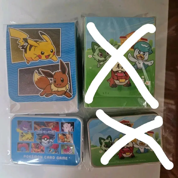 [BUNJANG] Pokemon Card Game Tin Case Deck Case Set / 포켓몬 카드 게임 틴케이스 덱케이스 세트