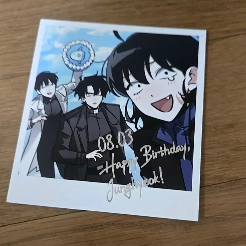 [BUNJANG] Omniscient Reader's Viewpoint Yoo Joonghyuk Birthday Polaroid / 전독시 콜라보 카페 유중혁 생일 폴라로이드