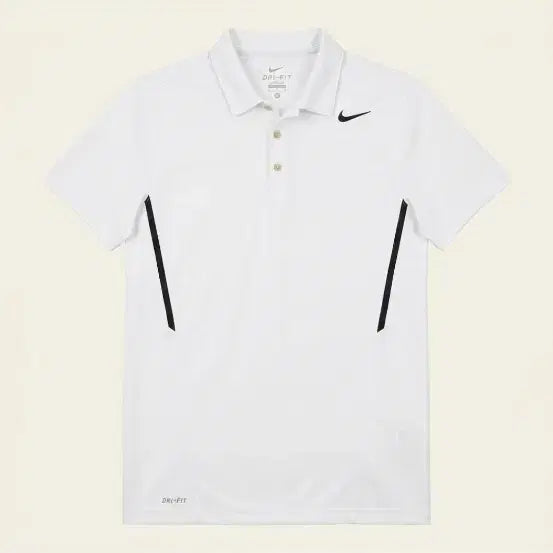 [BUNJANG] Nike Dri-FIT White Golf Polo Shirt L / 나이키 드라이핏 화이트 골프 카라티 L
