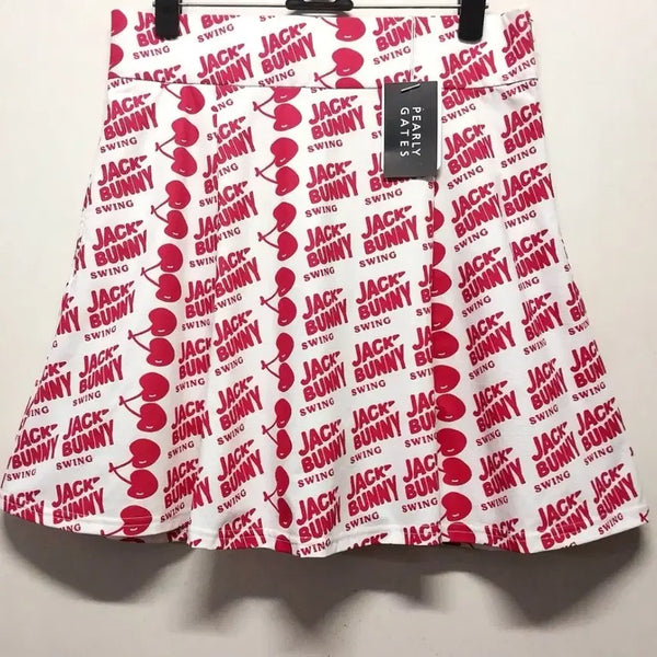 [BUNJANG] PEARLY GATES Jack Bunny Cherry Pattern Golf Skirt / 파리게이츠 잭바니 체리 패턴 스커트(정품.새상품)