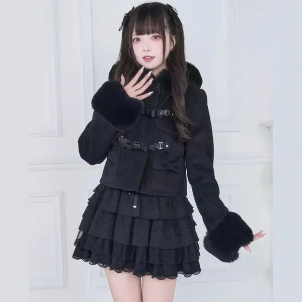 [BUNJANG] Nogence Short Coat Black M / 노겐키 숏코트 블랙 m