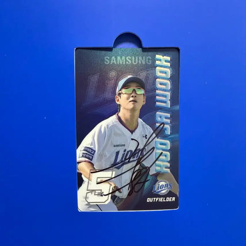 [BUNJANG] 2024 Samsung Lions Spring Camp Koo Ja-wook Autographed Photocard / 2024 삼성라이온즈 스프링캠프 구자욱 친필 싸인 포토카드 싸인 포카