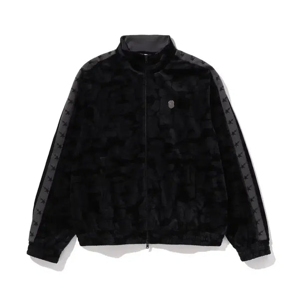 [BUNJANG] BAPE Solid Camo Velour Track Jacket / 베이프 솔리드 카모 벨루어 트랙자켓