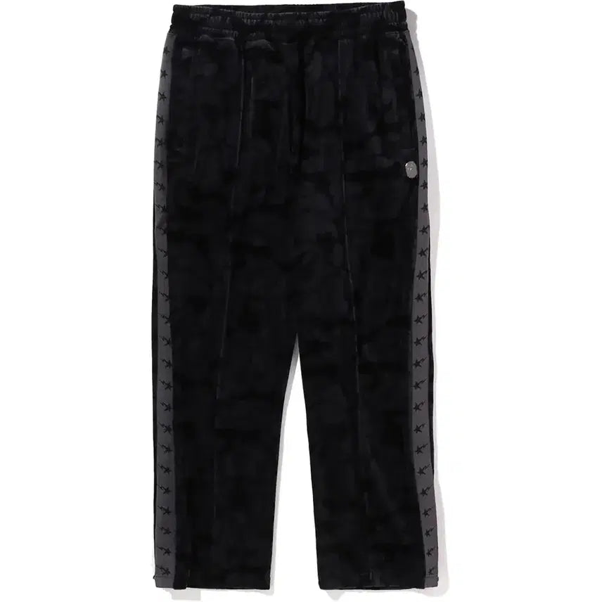 [BUNJANG] BAPE Solid Camo Velour Track Pants / 베이프 솔리드 카모 벨루어 트랙팬츠