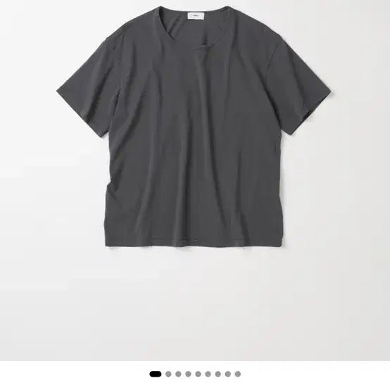 [BUNJANG] My Library 117 Silky Half T-Shirt Charcoal [M] / 마이라이브러리 117 실키 하프 티 차콜 [M]