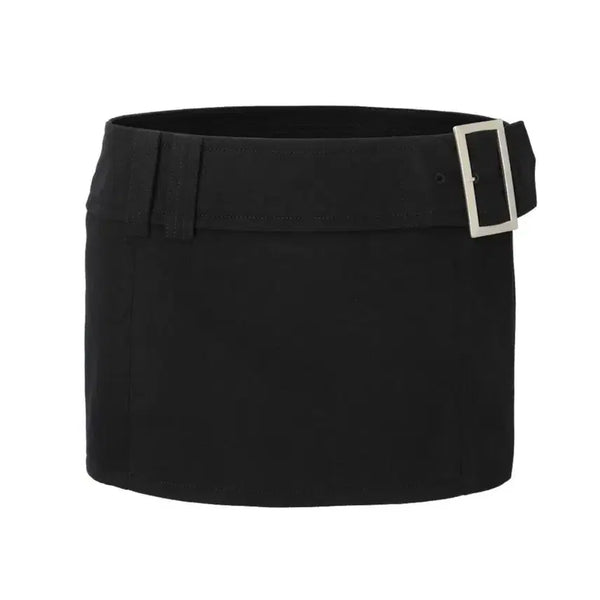 [BUNJANG] 3Times Buckle Mini Skirt / 쓰리타임즈 버클 미니스커트