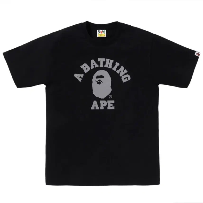 [BUNJANG] BAPE Reflective One College T-Shirt / 베이프 리플렉티브 온 컬리지 반팔티