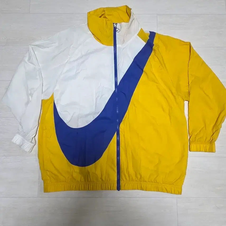 [BUNJANG] Nike Swoosh Windrunner Yellow White / 나이키 스우시 윈드러너 옐로우 화이트