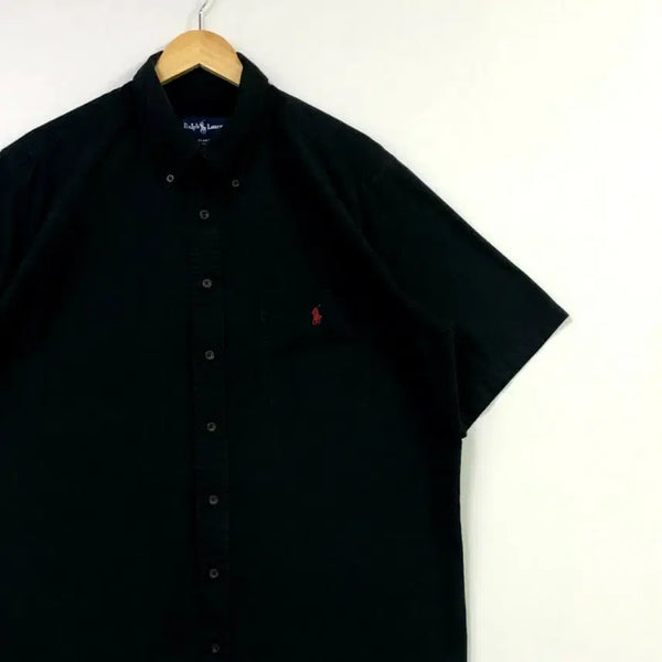 [BUNJANG] Polo Black Solid Shirt XL / XL 폴로 블랙 솔리드 셔츠