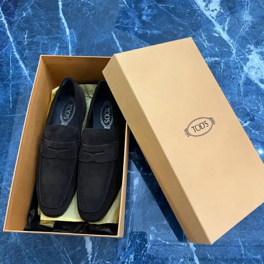 [BUNJANG] Tod's Penny Loafers Dark Brown Suede Shoes / 토즈 페니슈즈