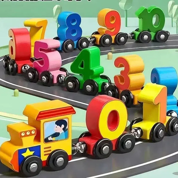 [BUNJANG] Chase Train Number Play Set / 차석 기차 숫자 놀이 세트