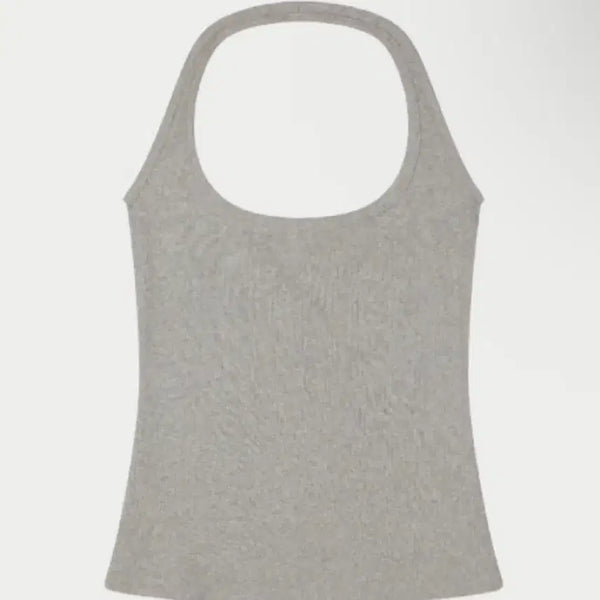 [BUNJANG] Yousoap Halter Neck Sleeveless Top Grey / 유솝 홀터 넥 슬리브리스 나시 그레이 당일배송 yousoap