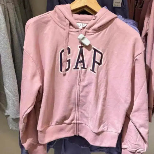 [BUNJANG] GAP Logo Hoodie Zip-up Pink / GAP 로고 후드 집업 핑크대장템