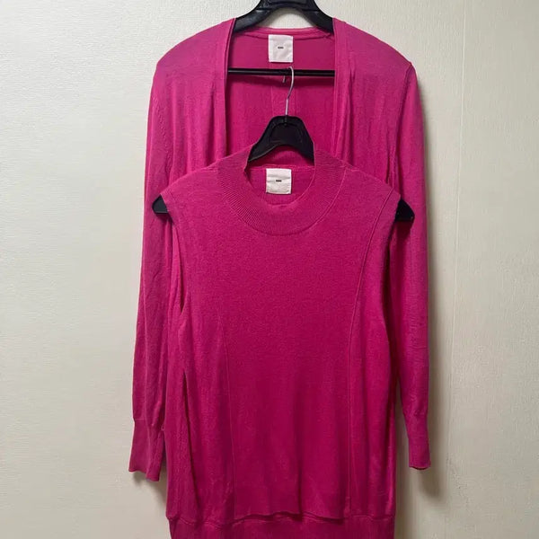 [BUNJANG] KUHO Knit Blouse + Cardigan Set / 구호 니트 블라우스+가디건 세트 55