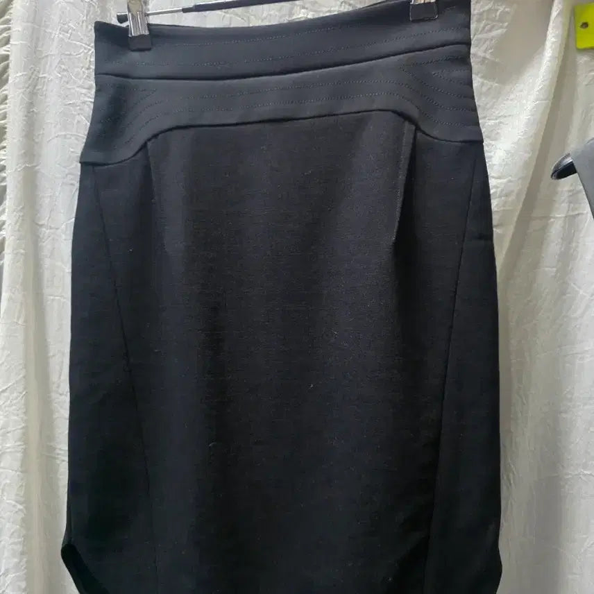 [BUNJANG] Time Black H-Line Skirt / 타임 블랙 H라인 스커트