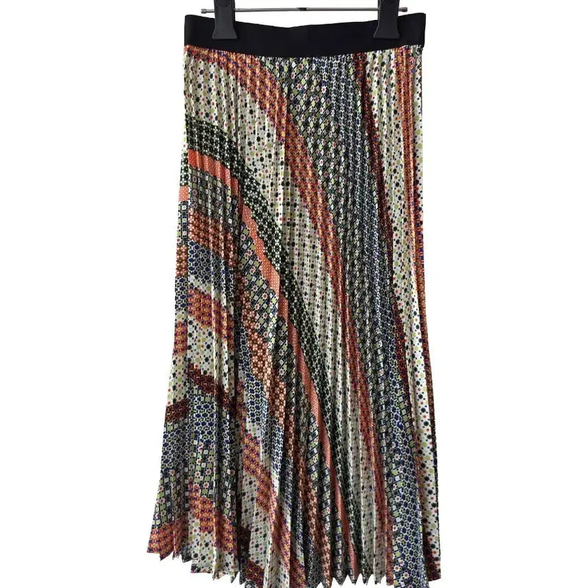 [BUNJANG] S/Banding Pattern Pleated Skirt / S/밴딩 무늬 주름 스커트/새제품