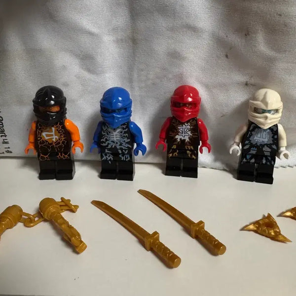 [BUNJANG] LEGO Ninjago Airjitzu 4-Set Bundle with Golden Weapons / 닌자고 에어짓주 4종 세트 + 황금무기
