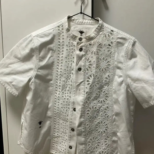 [BUNJANG] Christian Dior Punching Blouse / 정품 디올 펀칭 블라우스