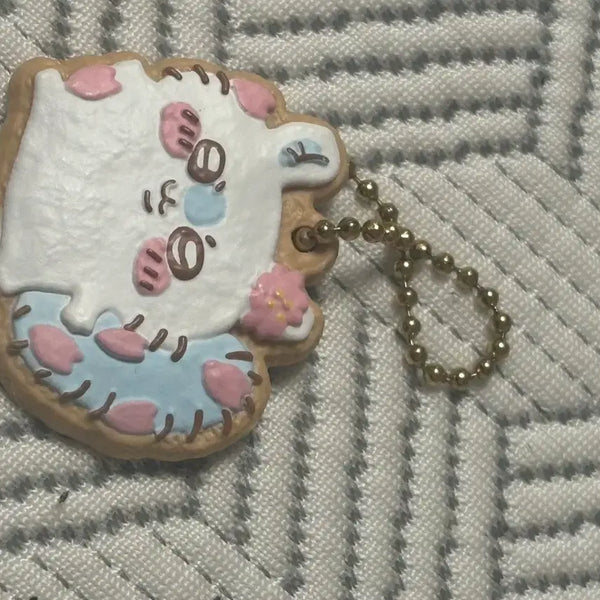 [BUNJANG] Chiikawa Momonga Cookie Charm Keychain / 치이카와 모몽가 쿠키 챰 키링