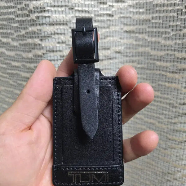 [BUNJANG] TUMI Genuine Leather Luggage Tag - Black / 투미(TUMI) 정품 네임택 판매합니다