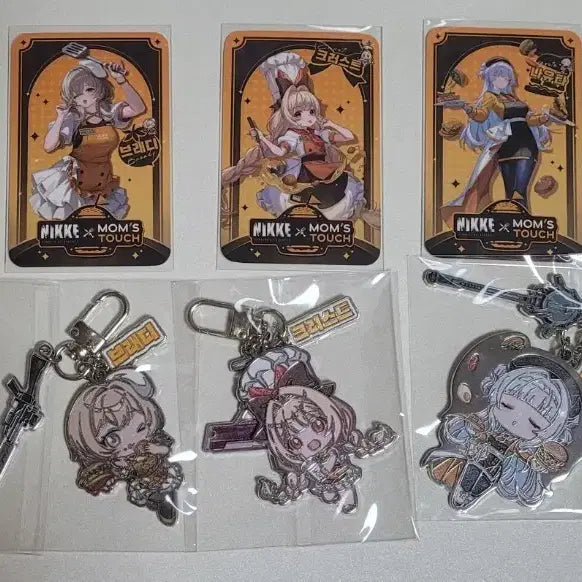 [BUNJANG] Goddess of Victory: NIKKE Mom's Touch Collaboration Metal Keyring Set / 승리의 여신 니케 맘스터치 콜라보 포토카드 메탈키링 세트