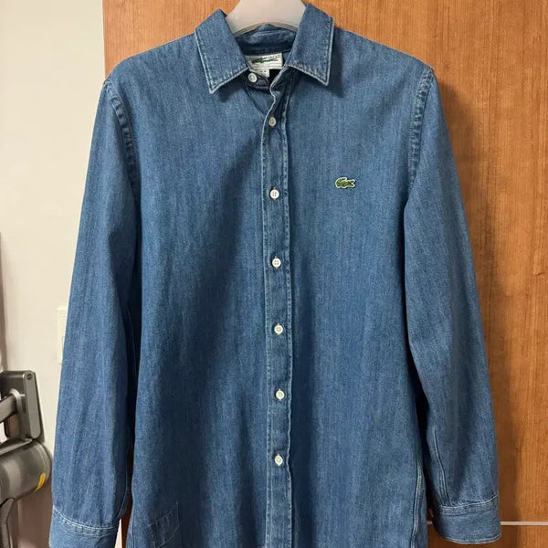 [BUNJANG] Lacoste Unisex Denim Shirt / 라코스테 데님 셔츠 남여공용
