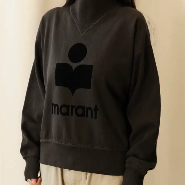 [BUNJANG] Isabel Marant Etoile Moby Velvet Logo Sweatshirt / 이자벨마랑 모비 벨벳 로고 맨투맨