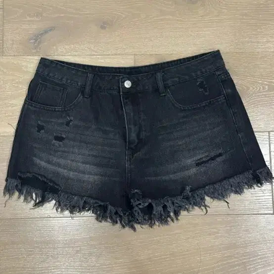 [BUNJANG] Black Denim Shorts / 흑청 데님 숏팬츠 반바지