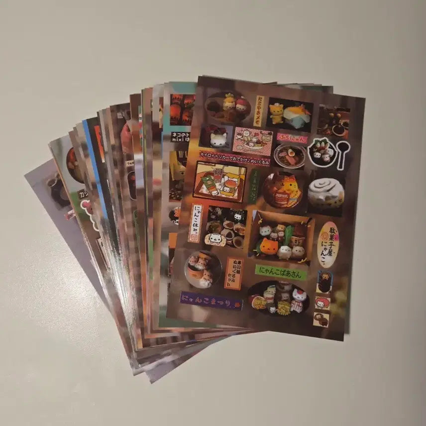 [BUNJANG] Vintage Stationery Stickers Set (24 Pieces) / 고전문구 스티커 24장 세트