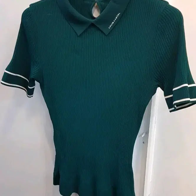 [BUNJANG] Louis Castel Knit Golf T-Shirt / 루이까스텔 니트 골프반팔티100