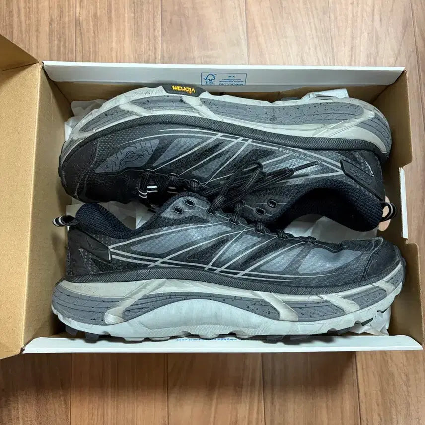 [BUNJANG] Hoka Mafate Speed 2 Black Castle Rock Running Shoes / [280] 호카 마파테 스피드2 블랙 캐슬락