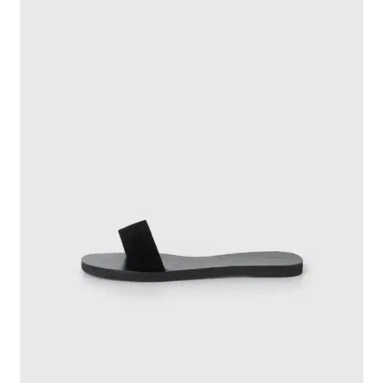 [BUNJANG] Monoha Leather Combo Slide Black / 모노하 레더 콤보 슬라이드 블랙