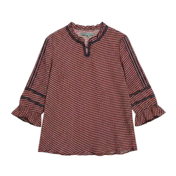 [BUNJANG] Crocodile Dot Blouse / 여성95/ 크로커다일 도트 블라우스 빈티지킹