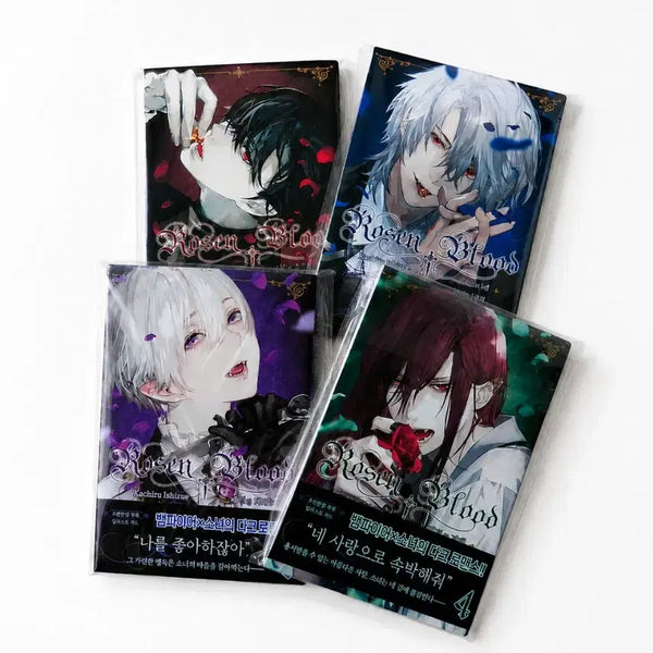 [BUNJANG] Rosen Blood Complete Set Volumes 1-4 (Volume 3 First Edition Bonus) / 만화 로젠블러드 1~4권 일괄 (3권 초판특전)