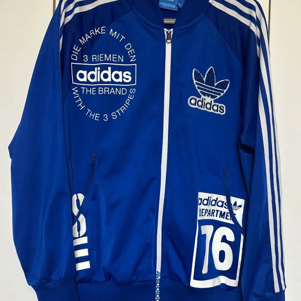 [BUNJANG] Adidas Three-Stripes Track Top Blue / 아디다스 삼선 트랙탑 블루