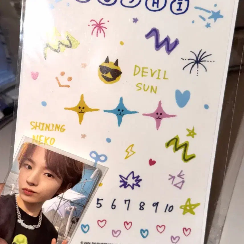 [BUNJANG] Wish Station Yushi Photocard Sticker Deco MD / 위시스테이션 유우시 포카 스티커 데코 md