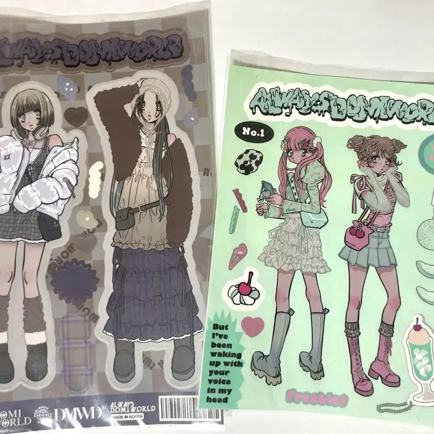 [BUNJANG] Domiville Sticker 2 Types Bundle Set / 도미월드 스티커 2종 일괄