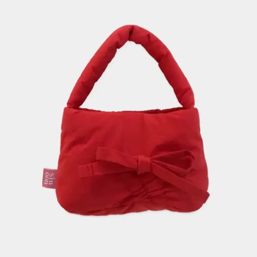 [BUNJANG] Sinoon Small Padded Bag Keyring Red / 새상품 시눈 스몰 패딩 백 키링 레드