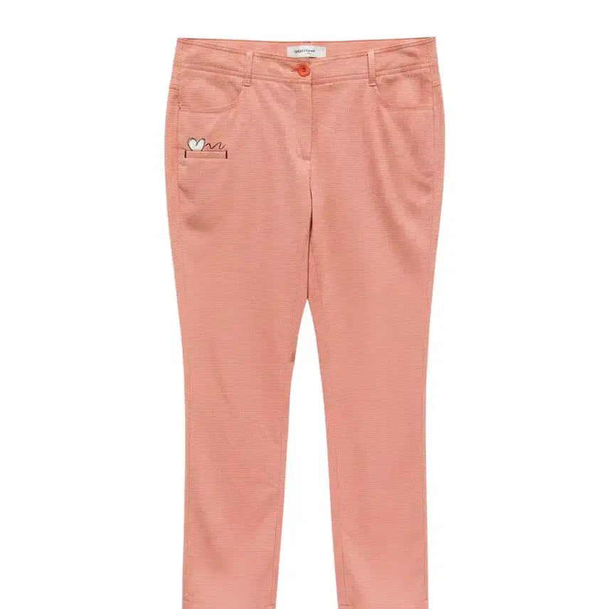 [BUNJANG] Women's 70 Summer Plaid Golf Pants / 여성70/ 핑 골프 여름 잔체크 팬츠 바지