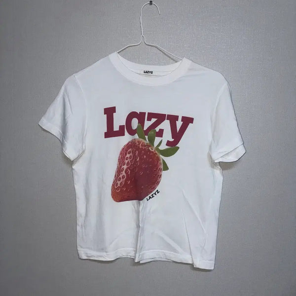 [BUNJANG] LAZYZ Lazy Strawberry Crop T-shirt / LAZYZ Lazy Strawberry Crop T-shirt