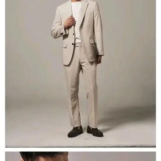 [BUNJANG] Trad Club Men's Beige Suit Set / 트래드클럽 남성 베이지 정장 세트