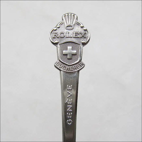 [BUNJANG] Bucherer "CB" Engraved Silver-Plated Swiss Tea Spoon with Rolex Logo / 롤렉스 BUCHERER(부헤러/부커러) 스위스 티스푼 (CB 각인/ 은도금) (90)